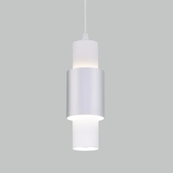 50204/1 LED / подвесной светильник / белый/матовое серебро