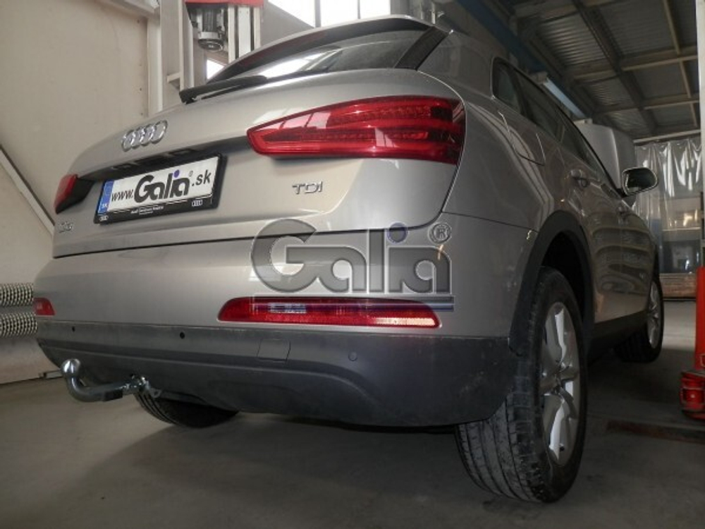 Фаркоп оцинкованный Galia V069C для Volkswagen Tiguan 2007-2016, 2016-, Audi Q3 2011-2018(паспорт и сертификат в комплекте)(без электрики)