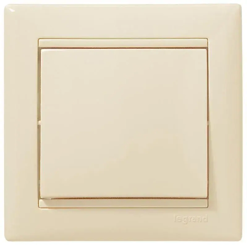 Выключатель одноклавишный Legrand Valena 774301+ рамка Legrand Valena 774351 слоновая кость- 1 шт.