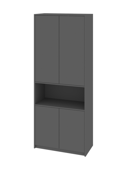 Шкаф ГРАНД-ЛАВОРО-17 /800*2000*400/ слива валлис / слива валлис