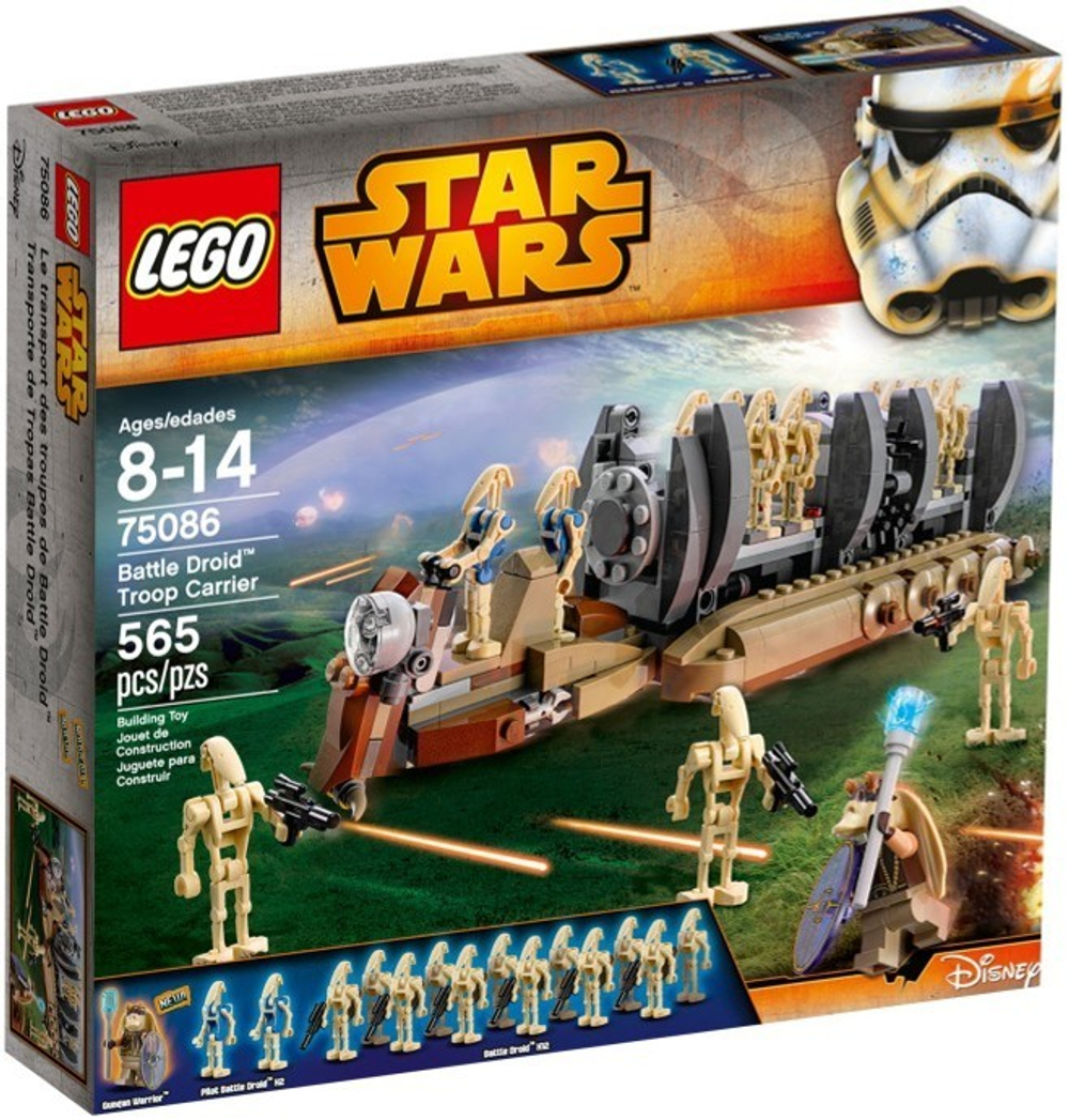 LEGO Star Wars: Перевозчик боевых дроидов 75086 — Battle Droid Troop Carrier — Лего Звездные войны Стар Ворз