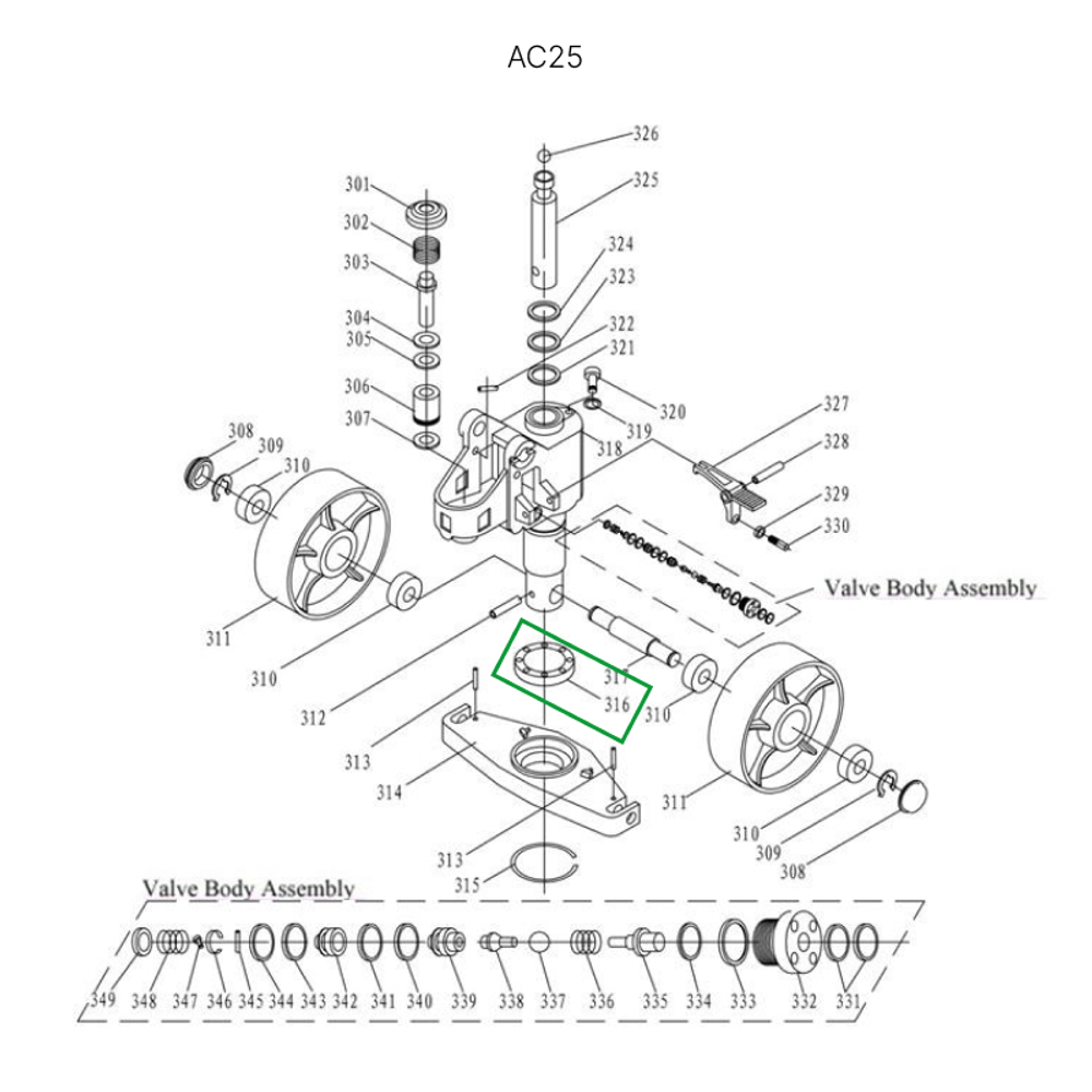 Опорный подшипник гидроузла для гидравлических тележек JC20