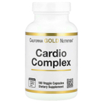 California Gold Nutrition, комплекс для здоровья сердца со смесью CardioAmino, смесью CardioPhyto и коэнзимом Q10, 180 растительных капсул