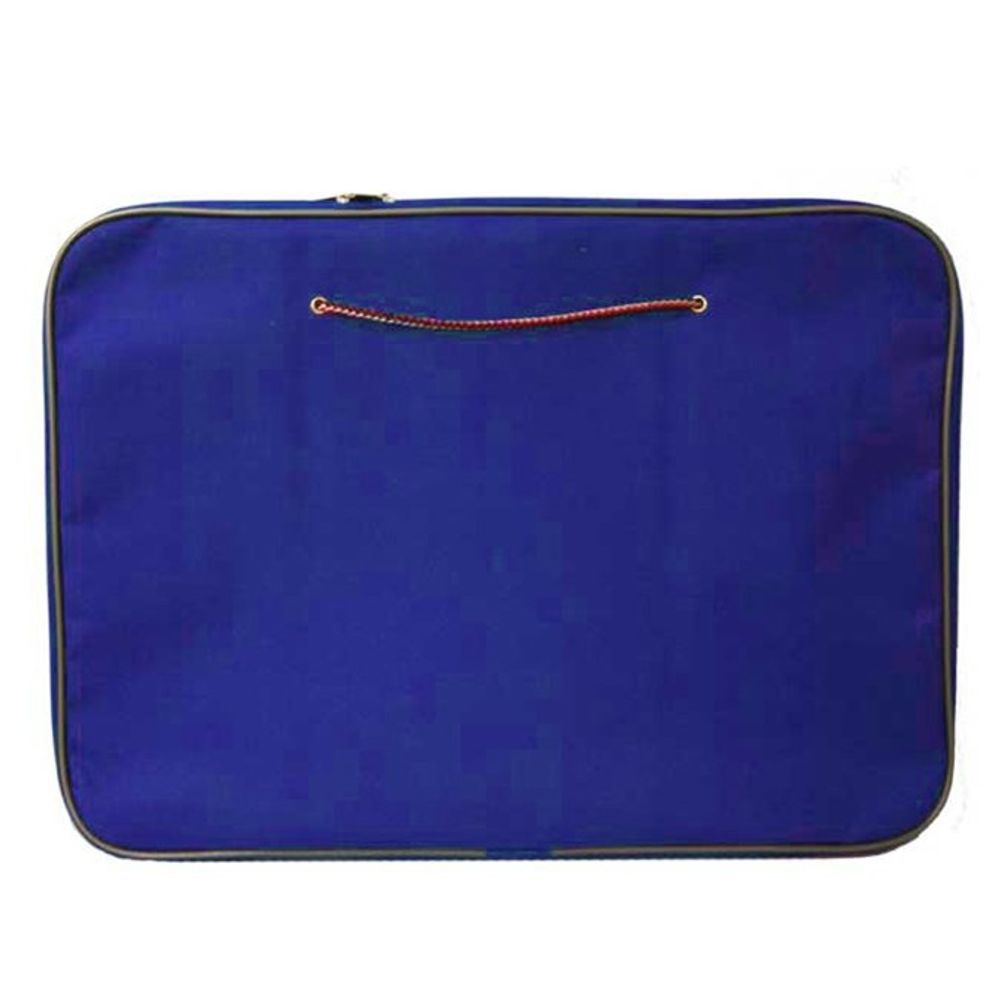 Папка с ручками 1 отделение, А3, КАНЦБУРГ, текстиль, ручка шнурок, круговая молния, "Творчество", фиолетовый