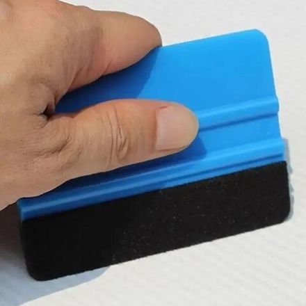 Ракель для тонировки, выгонка для пленки фетровой накладкой, для оклейки автомобиля 10х7.3 см