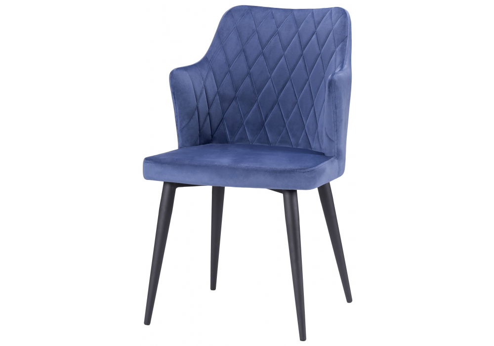 Стул на металлокаркасе Woodville Velen dark blue