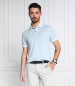 Поло Prime BOSS ORANGE - голубой(50468576)