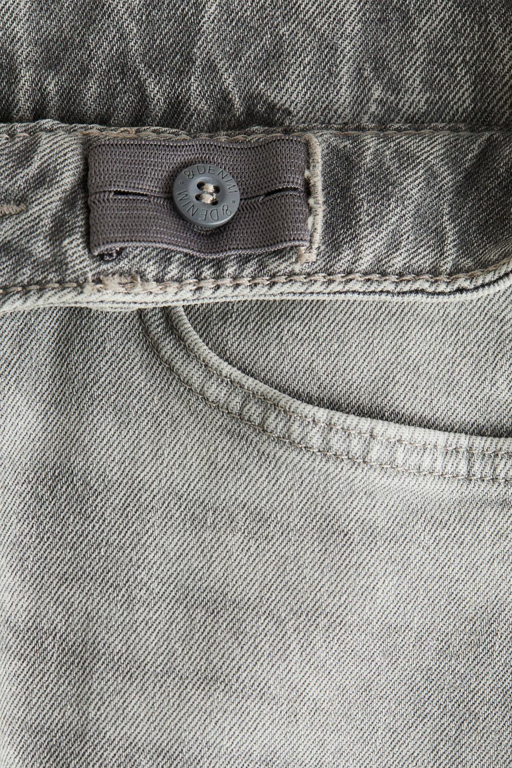 H&M Джинсы свободного кроя с зауженным кроем, светло-серый