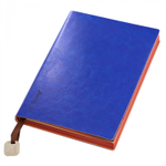 Записная книжка 12,7 см х 18,0 см, Yalong, интегр. переплет, иск. кожа, ляссе-закладка с металлич. фурнитурой, тонир. срез, ассорти, клетка, 112 л,