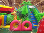 Надувной коммерческий батут "Джунгли"