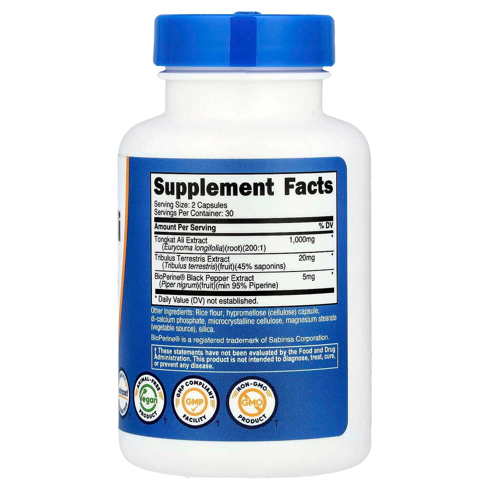 Nutricost, Тонгкат Али, 60 капсул