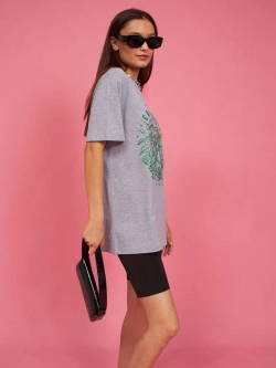 Футболка калифорния женская серая