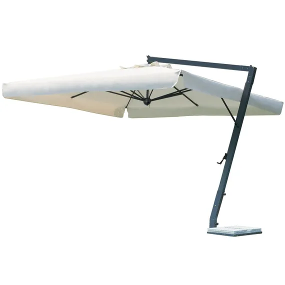 Зонт профессиональный Leonardo Braccio, 400х400 см, антрацит, слоновая кость