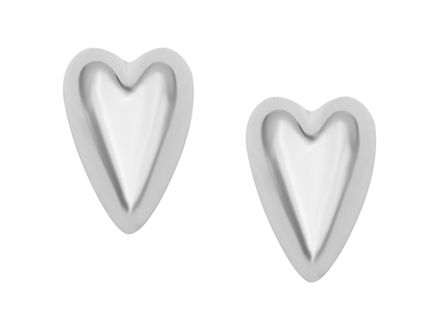 Серьги-гвоздики "Сердце" 14мм