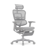 Кресло FALTO Ergohuman Elite 2 с подножкой ( серый каркас /сетка светлаяT-168-B2 Natural)