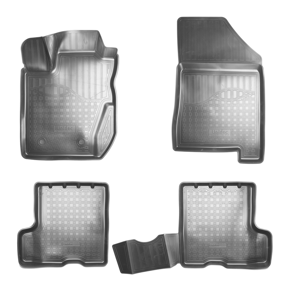 Ковры в салон Norplast/Unidec для VAZ Lada X-Ray (2015-), Черный, с ящиком, арт.NPA11-C94-751