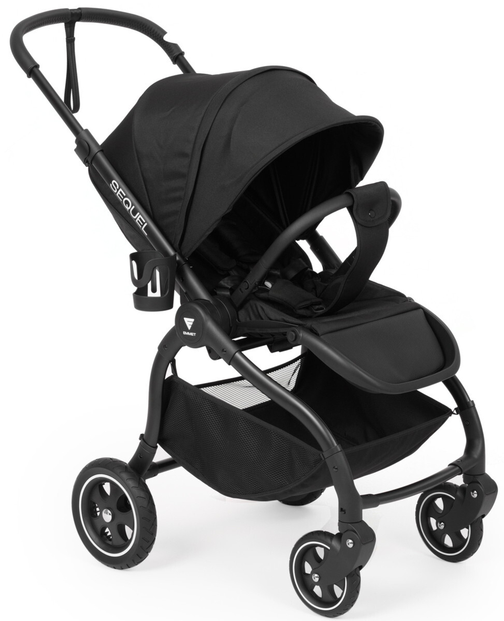Детская прогулочная коляска Emmet Sequel SQL-01 Чёрный / (Black)
