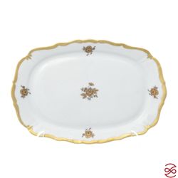 Блюдо квадратное Queen's Crown Золотая роза 21 см