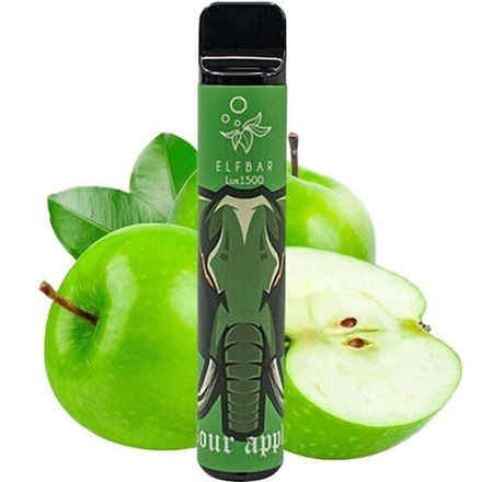 ELF BAR 1500 LUX - Sour Apple (5% nic)