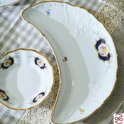 Лимонница Bernadotte Белый узор 22 см