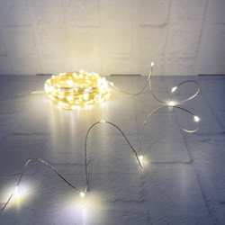 Гирлянда 2м String Light Роса на серебряном проводе 200 ламп