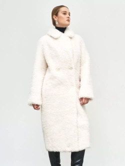 Шуба женская чебурашка тедди эко, жемчужная, SilverFox