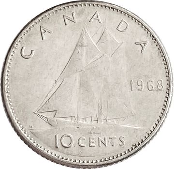 10 центов 1968 Канада