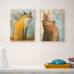 IKEA PJÄTTERYD  (ИКЕА ПЙÄТТЕРЙД)  -  Изображение, крошечные животные, 40x50 см