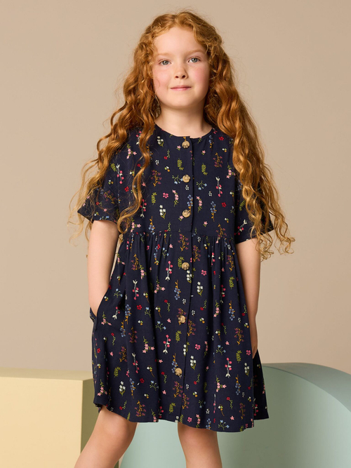 Платье для девочки Next AC6-218, Темно-синий