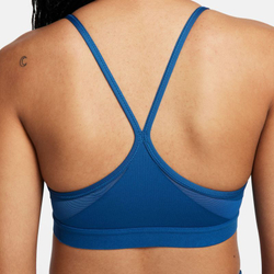 ТОП теннисный Nike Indy Bra V-Neck - court blue/court blue/court blue/white