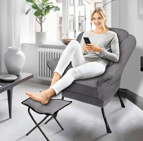 Кресло с пуфиком