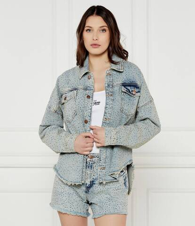 Джинсовая куртка GUESS - голубой(W5GN90 D5LQ2)