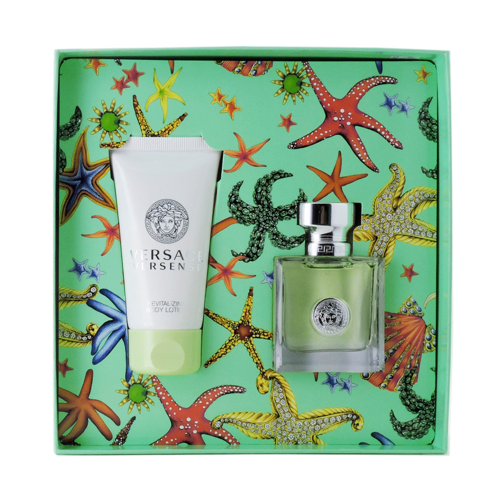 Versace Versense set(edt 30 + revitalizing b/l 50) — парфюмерный подарочный набор для женщин.