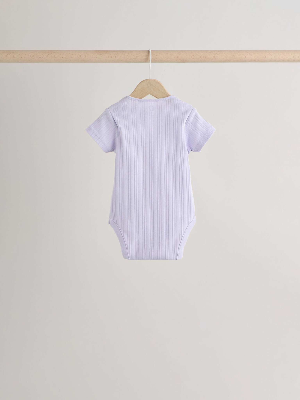 Боди с коротким рукавом для малышей Next E19-733, 5 шт., Сиреневый, Розовый, Мятный, Светло-желтый