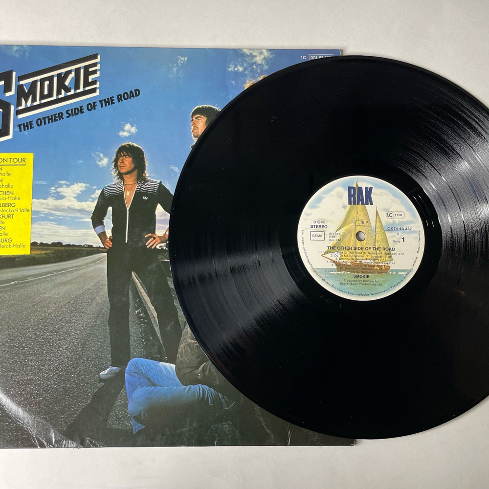 Винтажная виниловая пластинка LP Smokie Смоуки The Other Side Of The Road (Германия 1979)