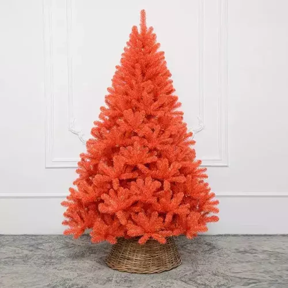 Искусственная оранжевая елка «Солнечная» (пвх) от 1,2 м до 3 м