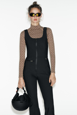 ZARA ВОДОНЕПРОНИЦАЕМЫЙ КОМБИНЕЗОН, ЧЕРНЫЙ