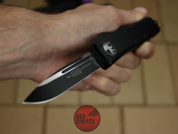 Нож Microtech UTX-85 S/E - черная рукоять, стандартный клинок, черный + запчасти RK-391