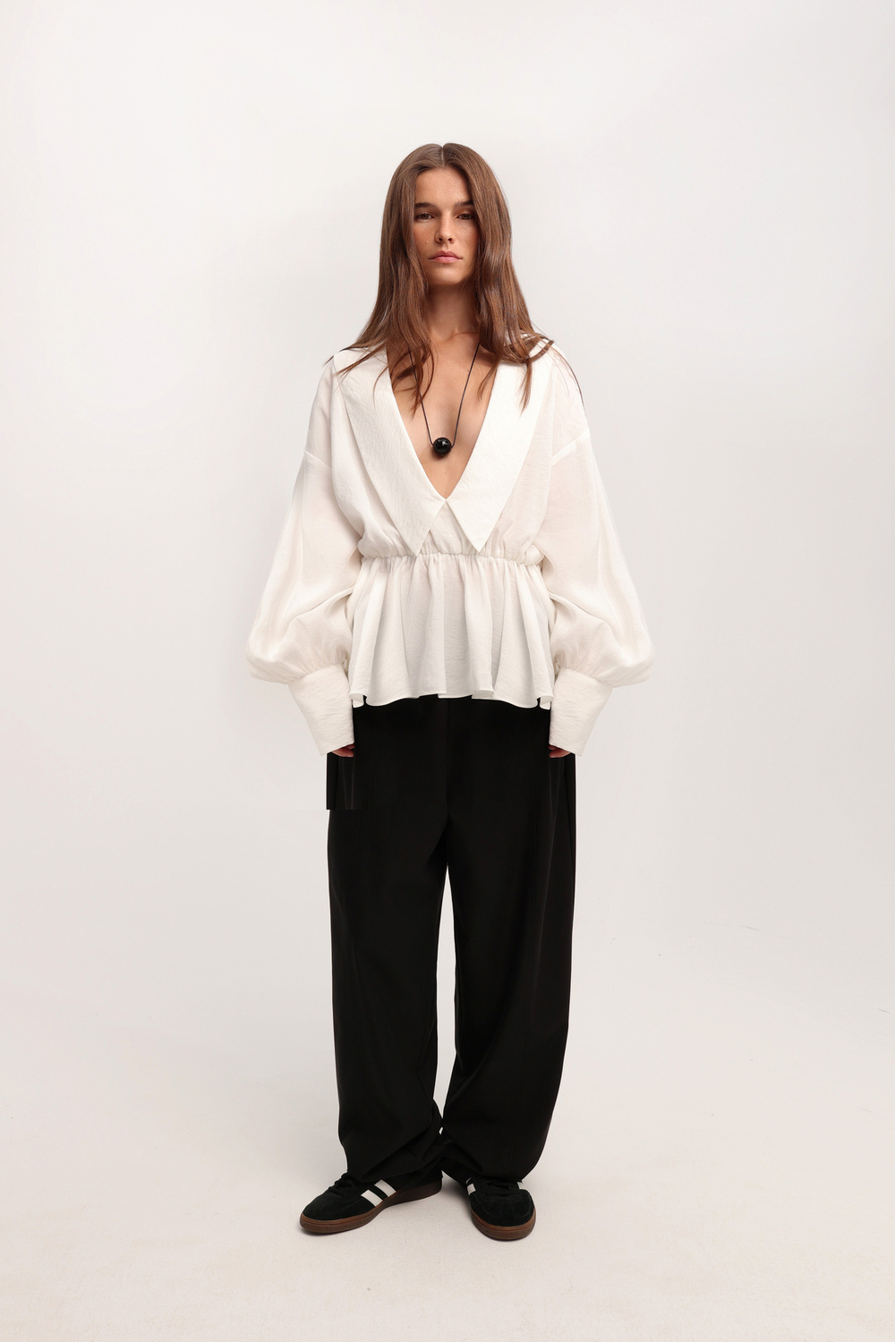 Блуза с баской