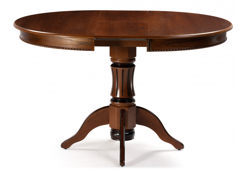 Стол деревянный Woodville Павия 100 орех с коричневой патиной