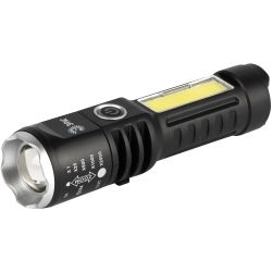 Светодиодный фонарь ЭРА UA-403 универсальный аккумуляторный 5 Вт LED + 3 Вт COB оптический Zoom 4 режима USB type C | Универсальные  фонари