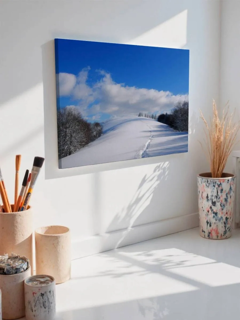 Картина на стену 40 X 50 Зимний пейзаж