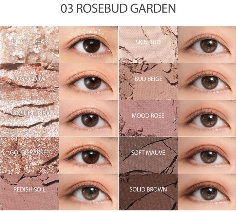 Палетка теней для век ROM&ND BETTER THAN PALETTE - #03 ROSEBUD GARDEN