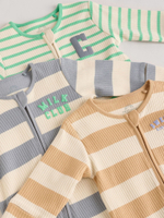 Комбинезон / Cлип для малышей Next E19-554, 3 шт., Бежевый, Серый