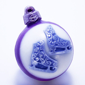 Форма пластиковая Шар/Коньки ажурные