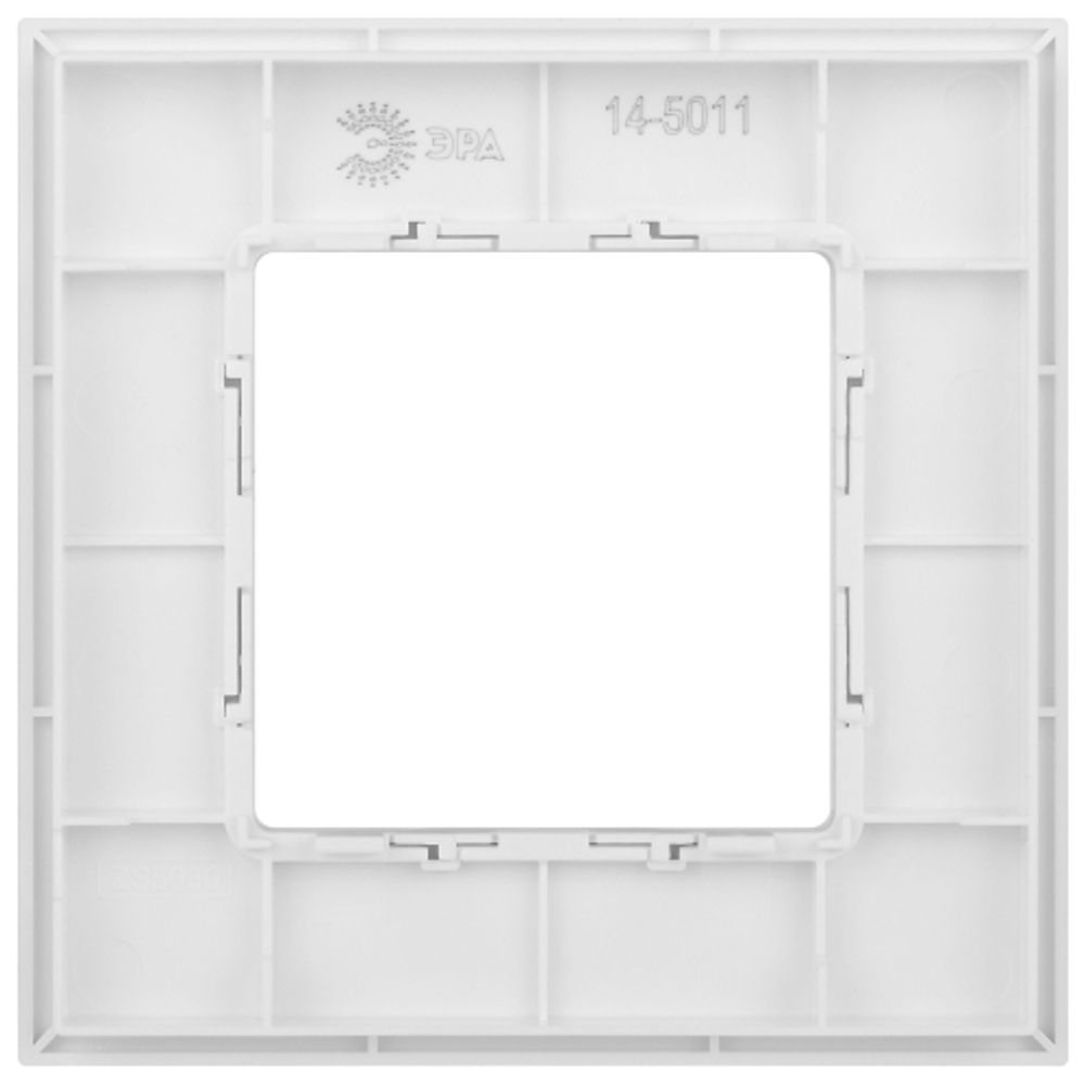 Рамка для розеток и выключателей ЭРА Elegance 14-5001-01М на 1 пост, белый матовый