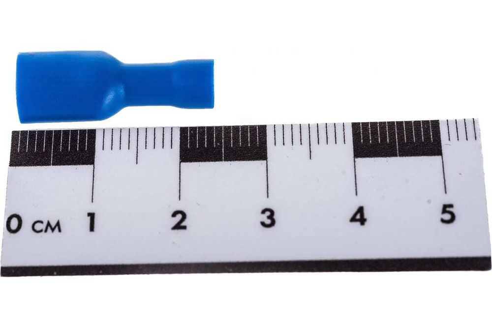 Плоская клемма REXANT, полностью изолированная, гнездо 6.6 мм 1.5-2.5 кв.мм, 100 шт 08-0632