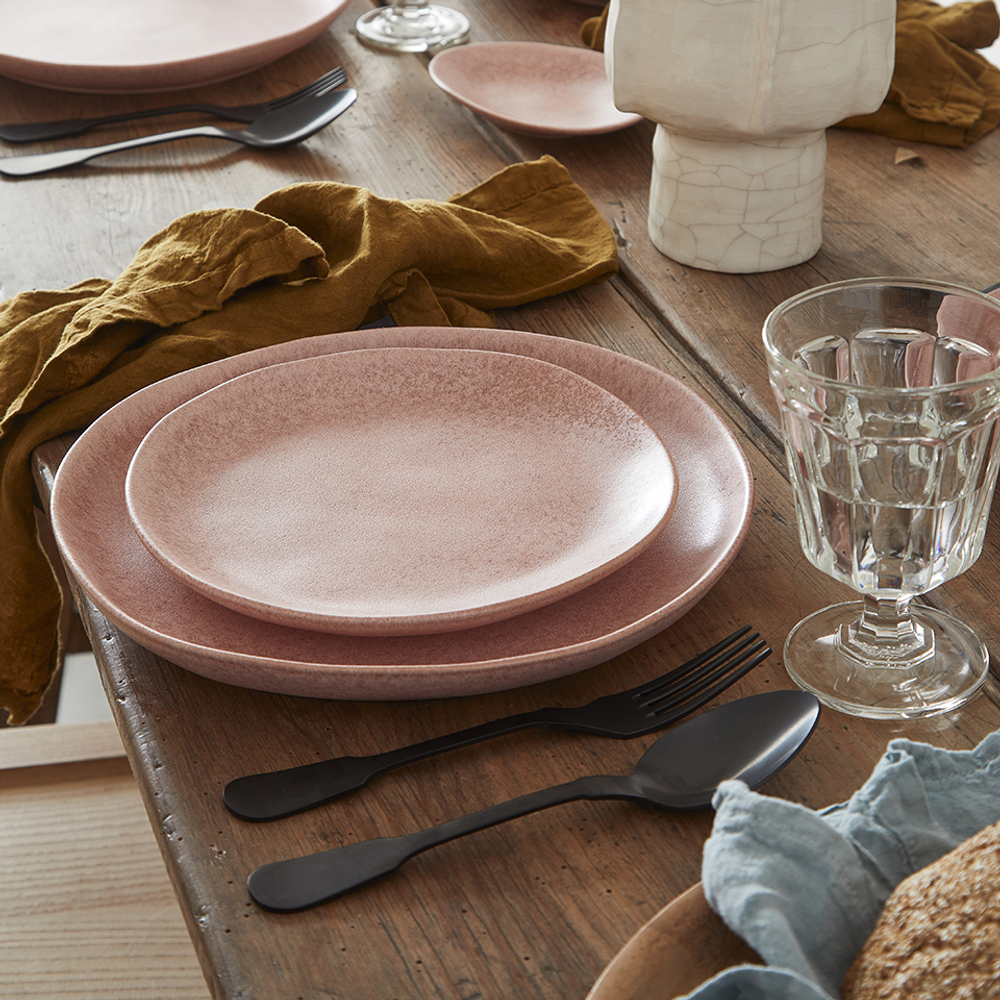 Тарелка 21.7см Costa Nova Livia розовая