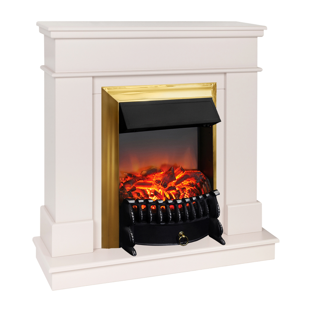 Каминокомплект Real Flame Selena STD PN с очагом Fobos Lux Brass