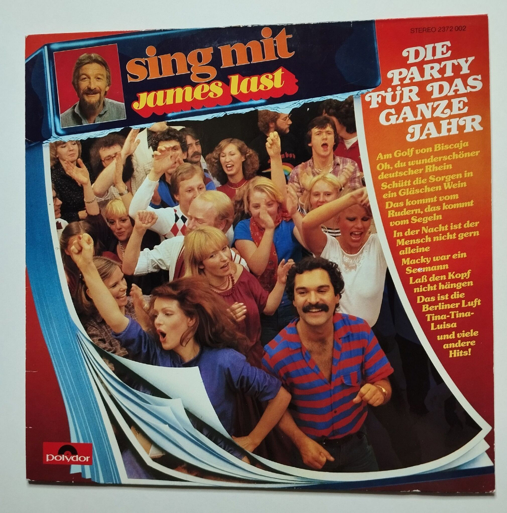Винтажная виниловая пластинка LP James Last Sing Mit 7 Die Party Fur Das Ganze Jahr (Germany 1980)